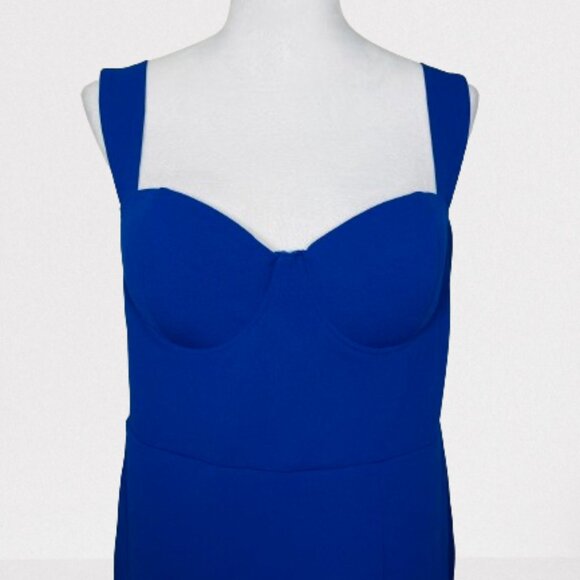 Lulus NEW Commotion-Worthy Bustier Backless Maxi Dress Size XL Royal Blue - Picture 5 of 13